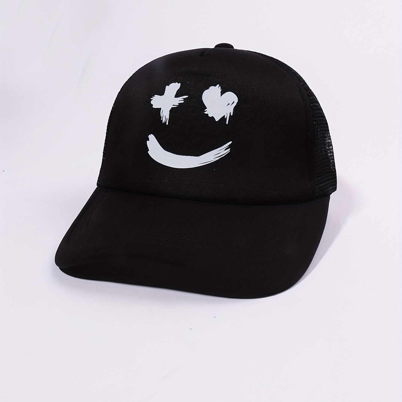 Smiling Face Baseball Cap Trucker Hat Unisex Adjustable Dad Hats