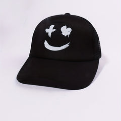 Smiling Face Baseball Cap Trucker Hat Unisex Adjustable Dad Hats