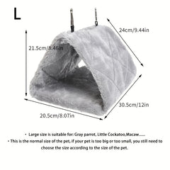 Small Pet Triangle Nest Flannelette Myna Winter Nest Pet Warm Cozy Cage