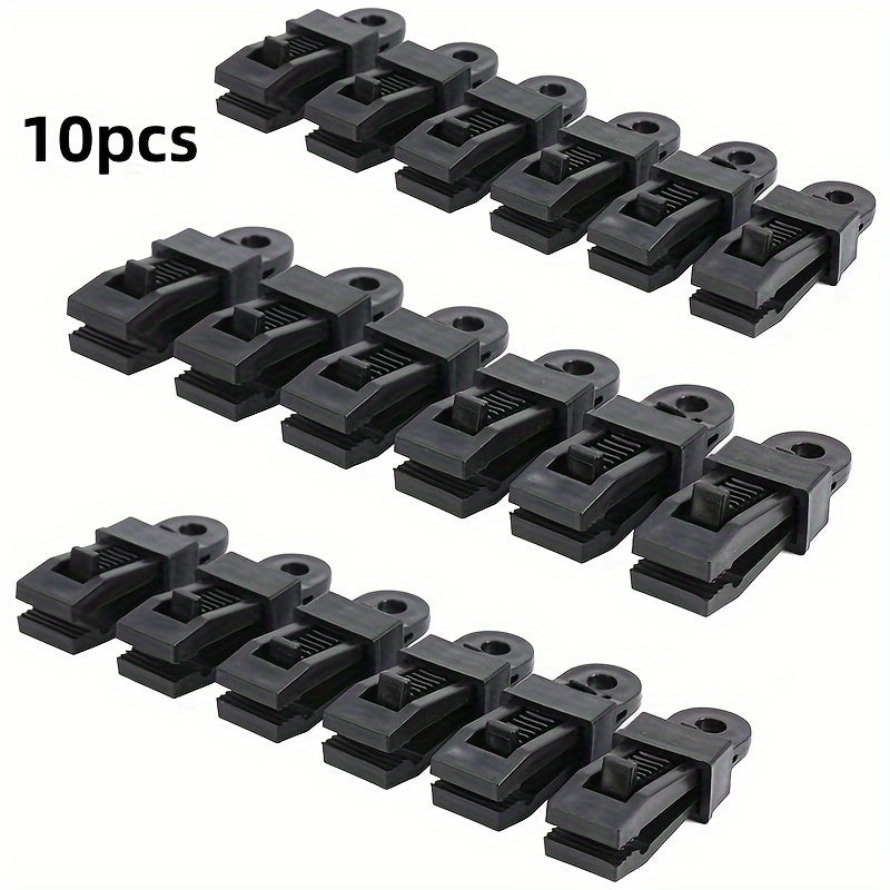 10pcs Windproof Tent Awning Clamp Securely Fasten Tarp Outdoor Camping