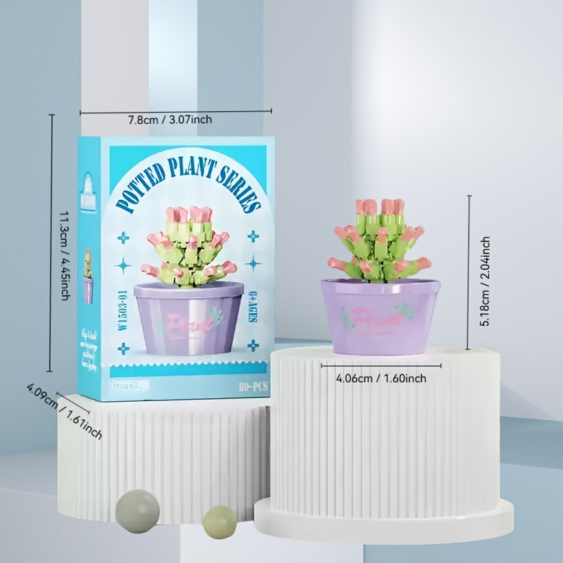 12pcs Flower Building Set Small Particle Blocks
