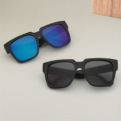 Men's Square Large Frame Sunglasses UV Protection Driving Glasses