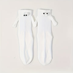 Cute Cartoon Socks With Magnetic 3D Dolls - Couple's Cotton Socks