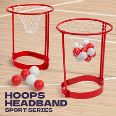 Adjustable Basketball Net Headband with 20 Balls - Party Games