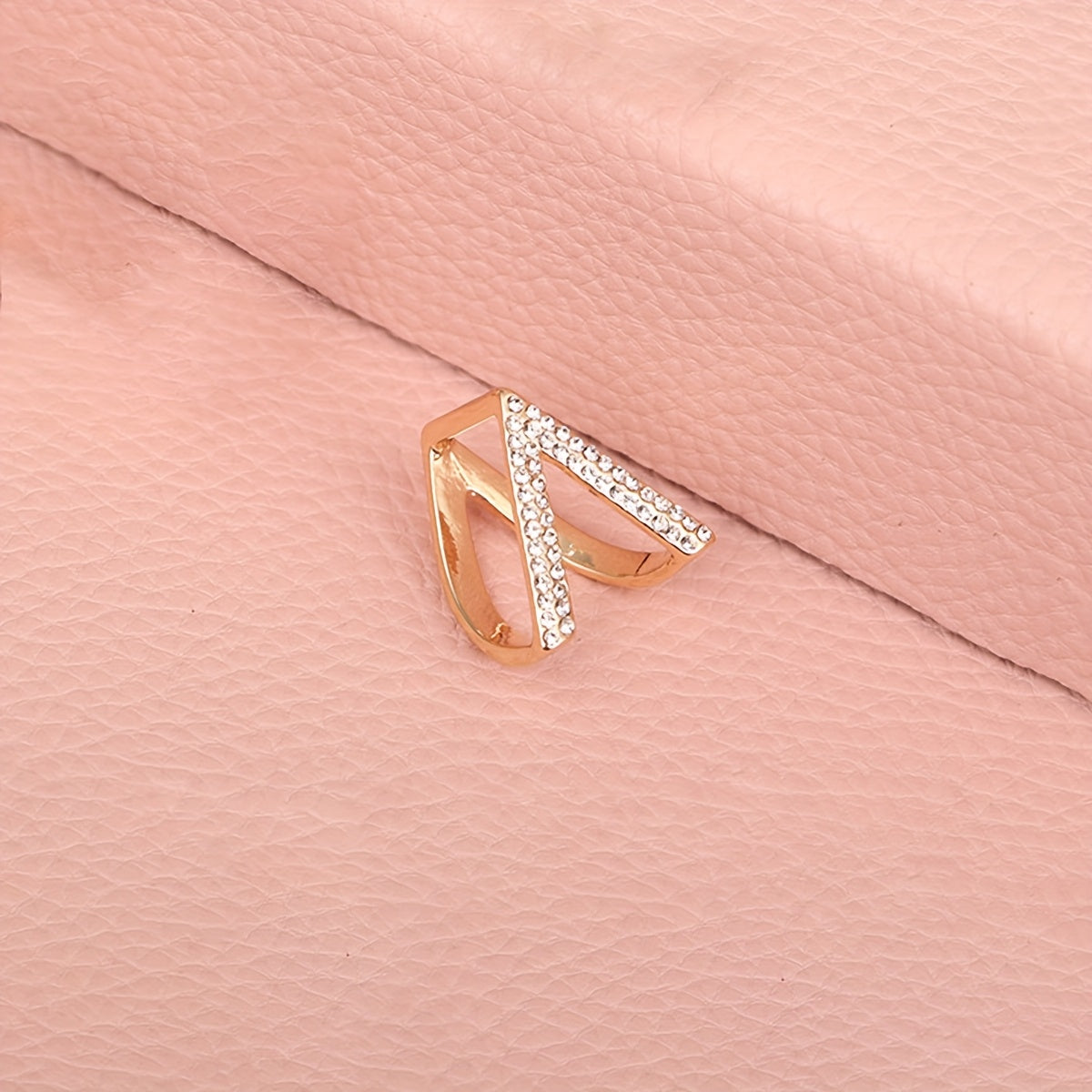 V-Shaped Rhinestone Bow Tie Scarf & Button Accessory for Women and Men