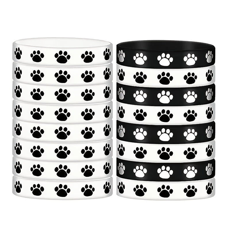 Animal Paw Print Wristband Silicone Bracelet Party Favors