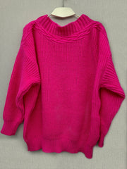 Waffle Pattern Off Shoulder Sweater