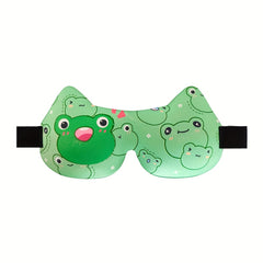 3D Blackout Sleep Eye Mask Cat Ear Print Eye Protection Blindfold