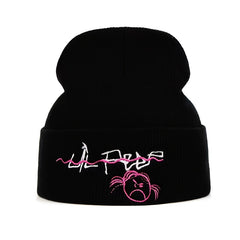 Lil Peep Embroidered Knit Hat for Men and Women