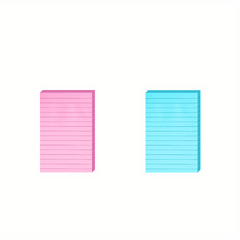 50 Sheets Large Square Sticky Notes, Bright Colors, Self Adhesive, 10x10cm