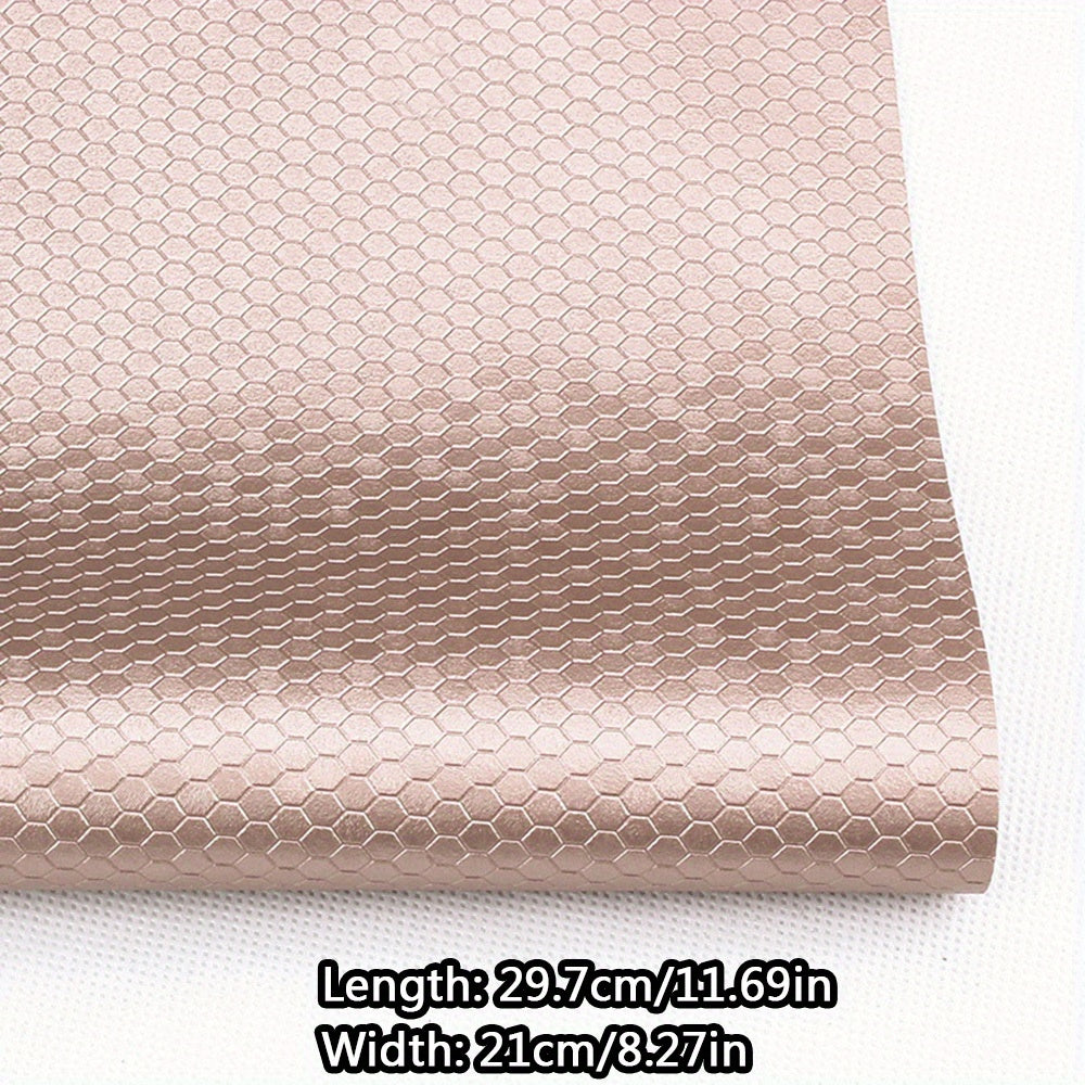 A4 PVC Honeycomb Pattern Leather Fabric