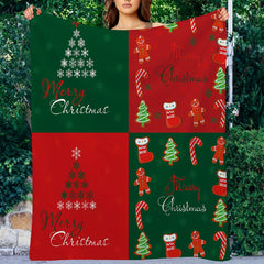 Christmas Flannel Throw Blanket for Home & Outdoor Use