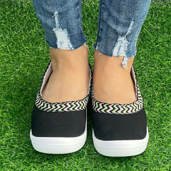 Women's Slip On Flat Shoes Lightweight Comfortable Walking Shoes
