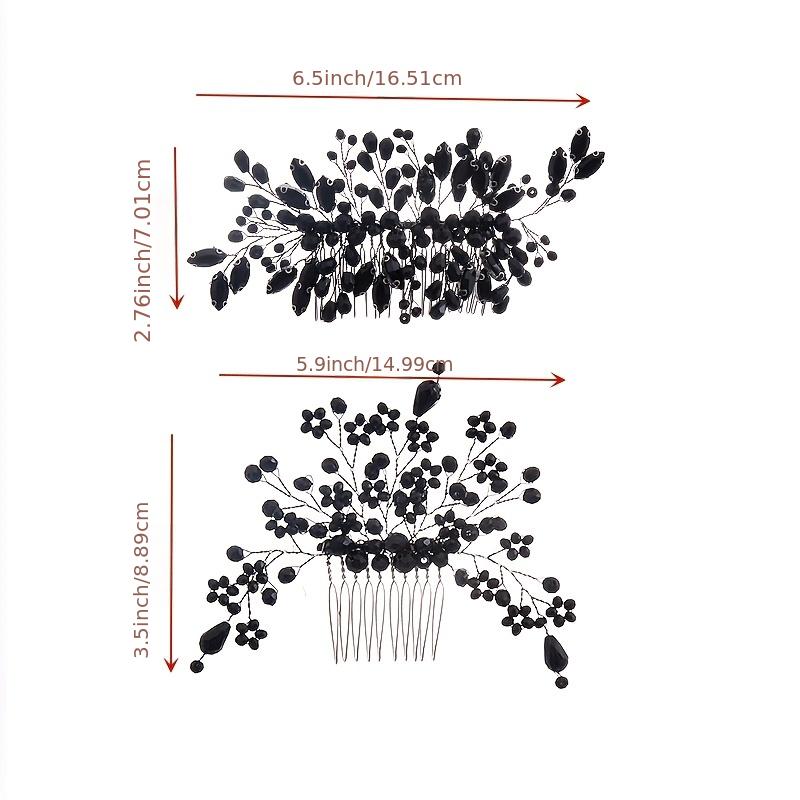 Bridal Wedding Rhinestone Side Hair Comb Elegant Headpiece for Women