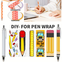 25pcs UV DTF Pen Wrapping Decals Vinyl Stickers for Crafts, Gift, Office