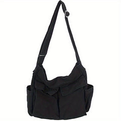 Vintage Canvas Crossbody Bag Large Capacity Shoulder Bag