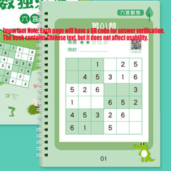 Sudoku Puzzle Book 9x9 Grids Math Mind Training Exercise Book