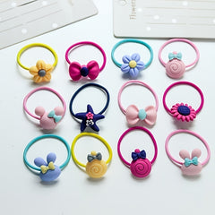 20pcs Cartoon Hair Ties: Brighten Up Your Look with Fun Accessories