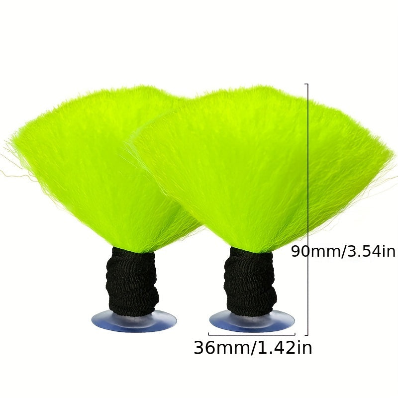 Colorful Short Pigtail Helmet Accessory for Smooth Surfaces