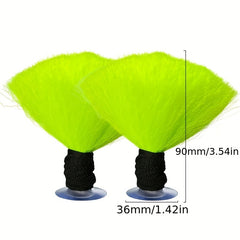Colorful Short Pigtail Helmet Accessory for Smooth Surfaces