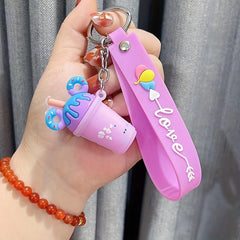 Ice Cream Cartoon Key Chain Birthday Gift