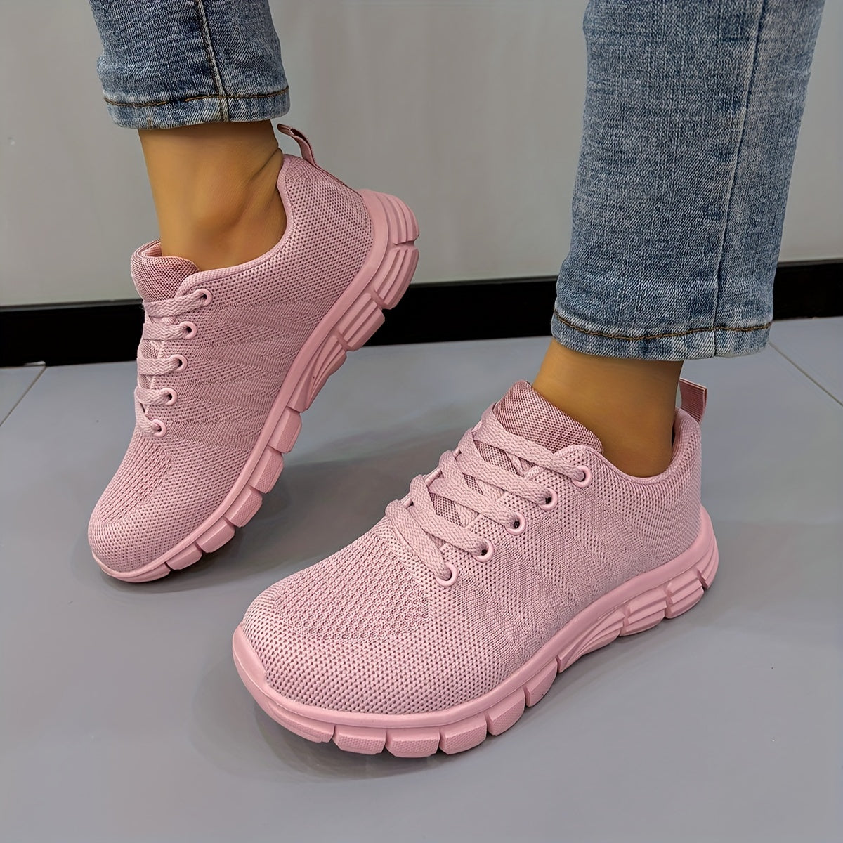 Women's Lightweight Mesh Sneakers Anti slip Soft Sole
