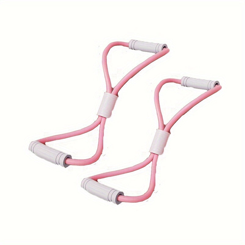 2pcs Elastic Yoga Resistance Bands Fitness Tension Bands Strength Training