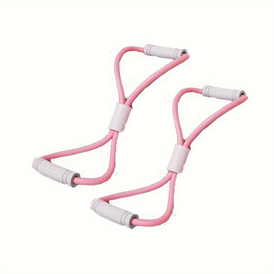 2pcs Elastic Yoga Resistance Bands Fitness Tension Bands Strength Training