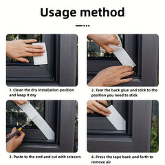 Window Insulation Film & Seal Tape for Winter, High Viscosity, Waterproof