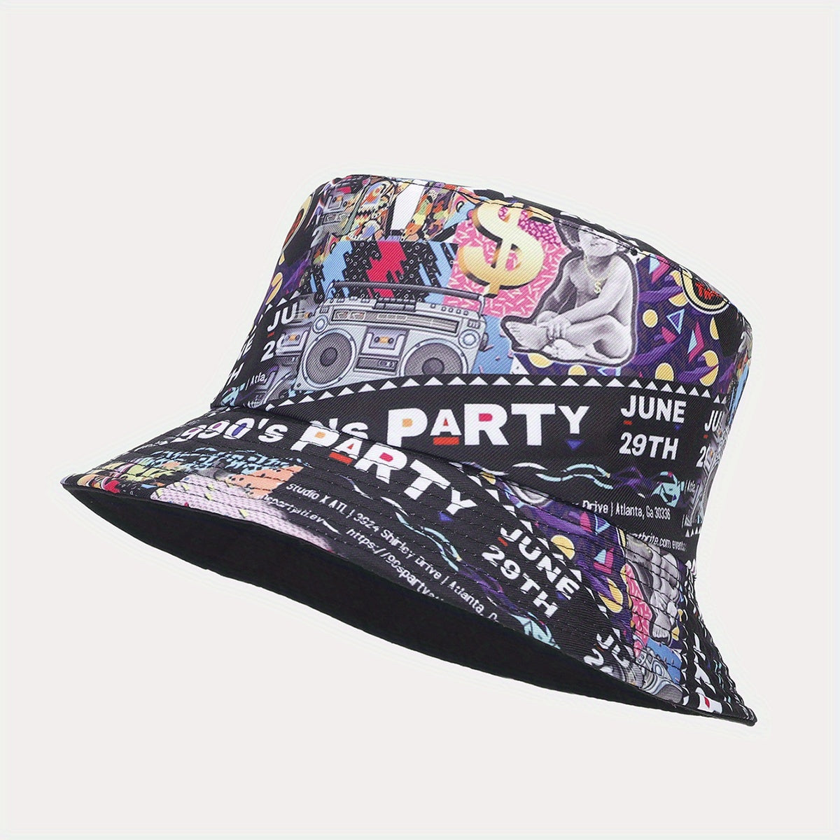 Full Print Double-sided Bucket Hat Street Basin Hat