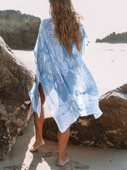 Boho Style Cover Up Shirt V Neck Women's Swimwear