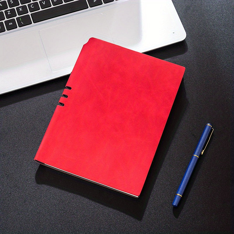 A5 Sheep Soft Leather Notebook Pen Type