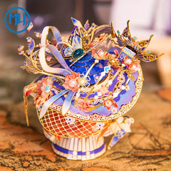 MU Rose Cat Metal Assembled Model DIY Puzzle Gift Decoration