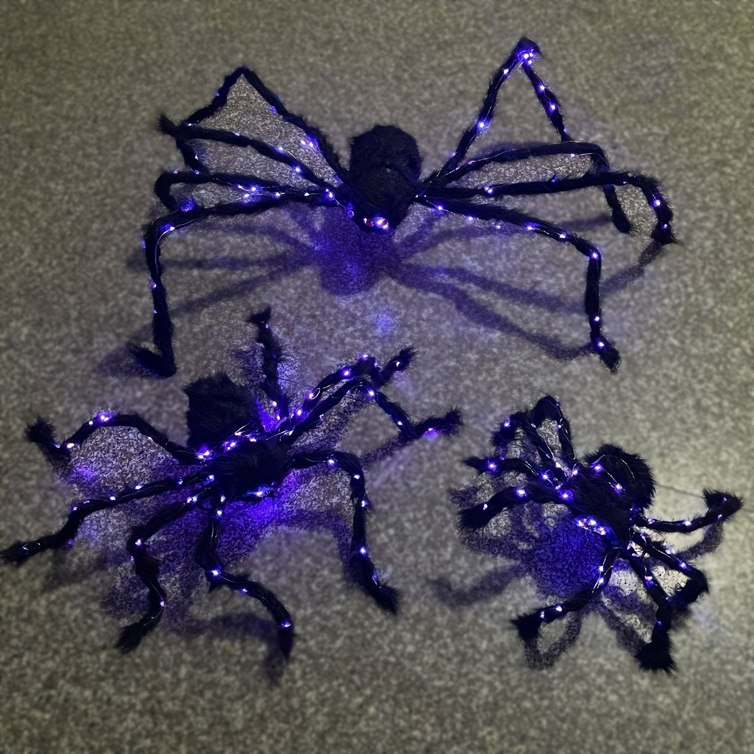 1pc Halloween Christmas Glow Spider Decoration Prop Scary Haunted House