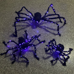 1pc Halloween Christmas Glow Spider Decoration Prop Scary Haunted House