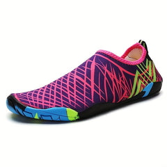 Women's Colorful Striped Water Shoes Lightweight and Breathable
