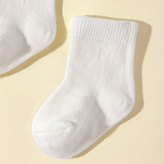 5 Pairs Soft Breathable Cotton Socks Baby Boys Girls