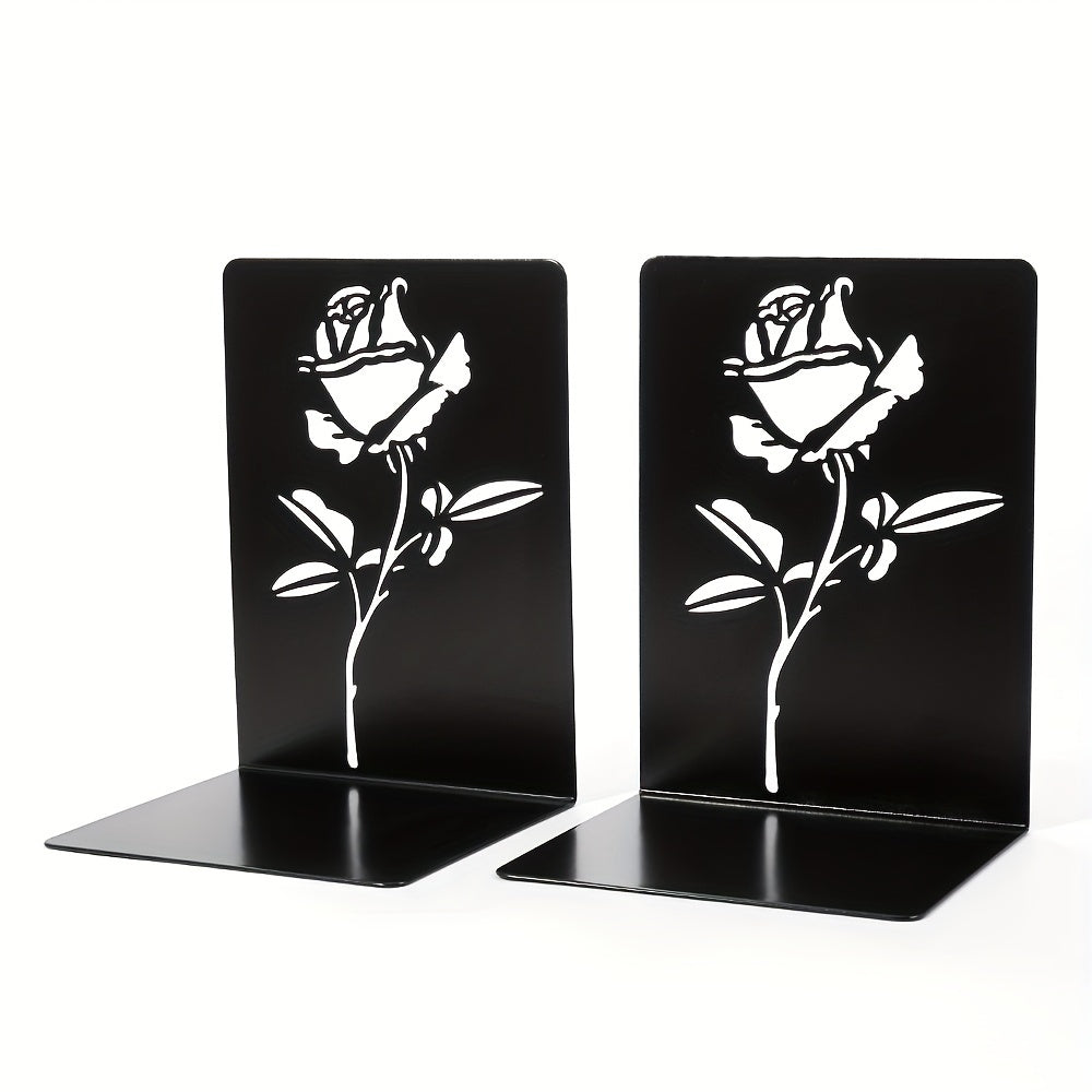 Rose Bookshelf Desktop Bookstand Light Office Student Desktop Book Stationery