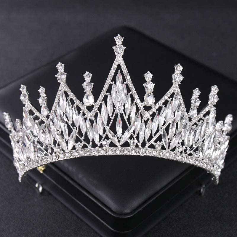 Golden Crown Headband Wedding Bride Princess Queen Hair Tiara