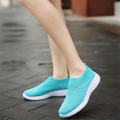 Women's Flying Woven Casual Sneakers Slip on Shoes
