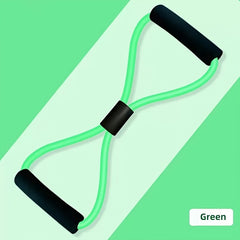 8-Word Resistance Chest Expander Elastic Tension Bands for Workout