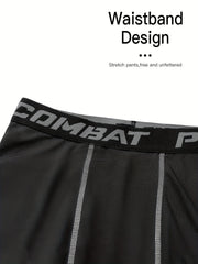 Men's 3pcs Leggings Active Sports Compression Pants