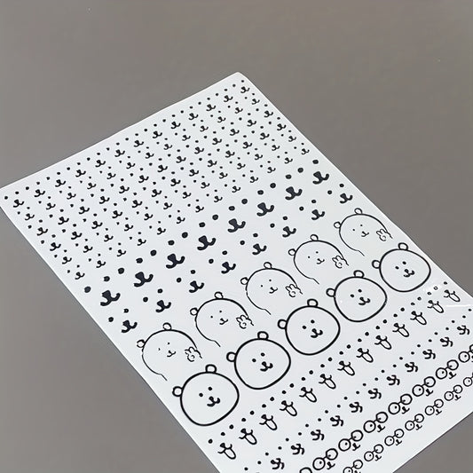 Cute Bear Sticker - Self Adhesive Decorative Transfer