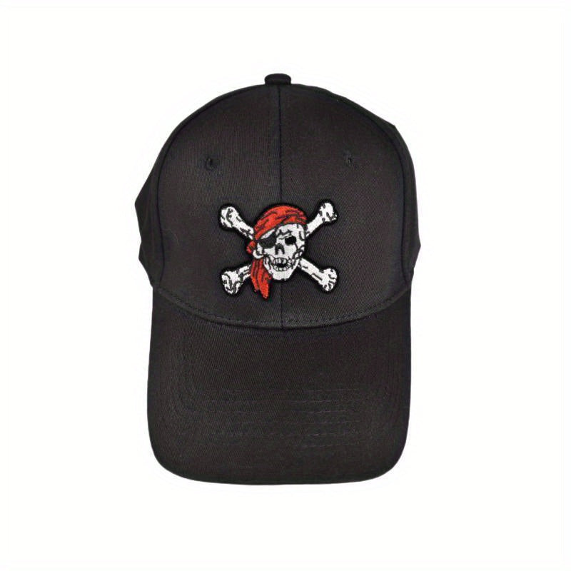 Gothic Skull Patch Baseball Cap Hip Hop Anime Cotton Dad Hats Adjustable