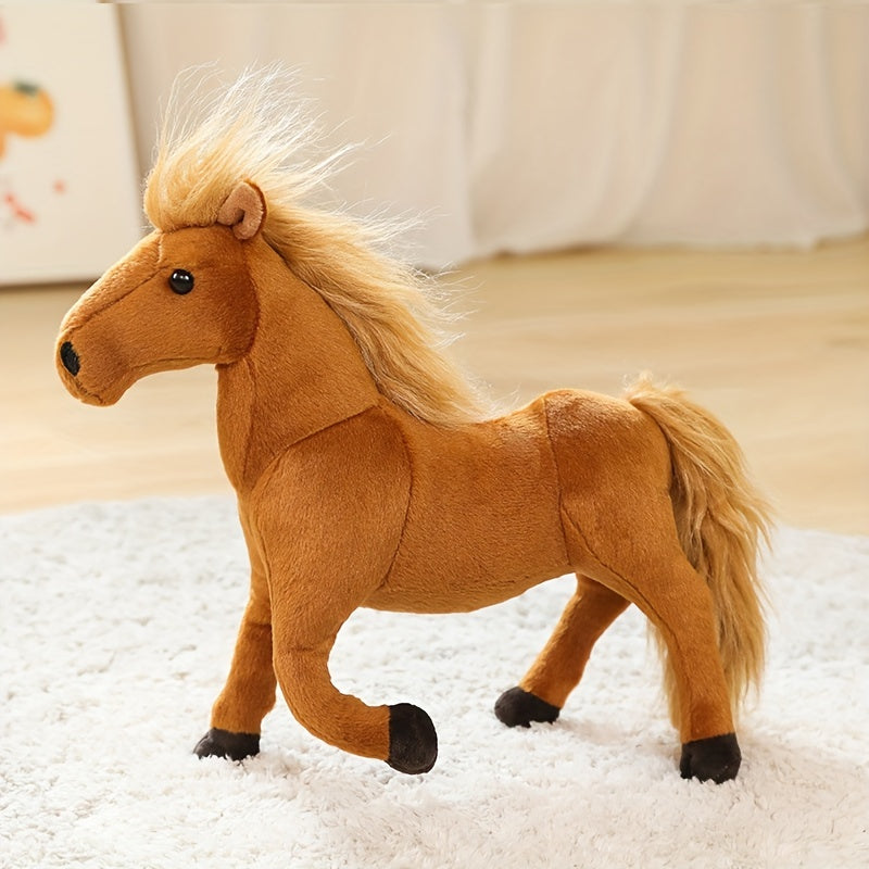 Plush Pony Doll Simulation Animal Plush Toy Great Gift Idea