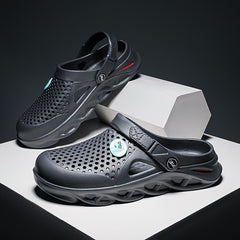 Men's Lightweight Open Back Clogs Mesh Bathing Shoes