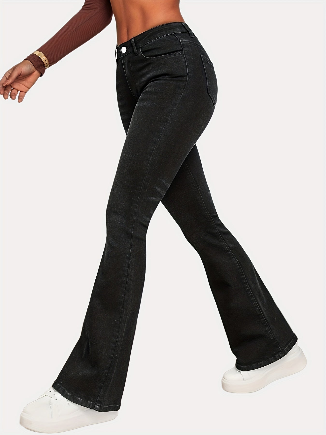 Curvy High Waist Bootcut Flare Jeans