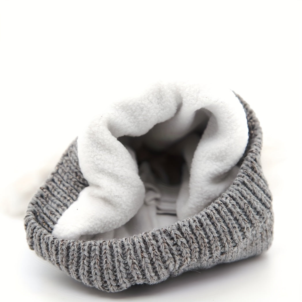 Star Pattern Knitted Baby Hat Warm Beanie