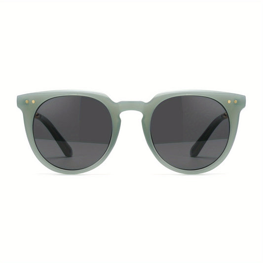 Retro Round Frame Men's Polarized Sunglasses UV Protection Sports Sunglasses