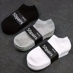 Men's Solid Liner Anklet Socks Breathable Unisex Outdoor